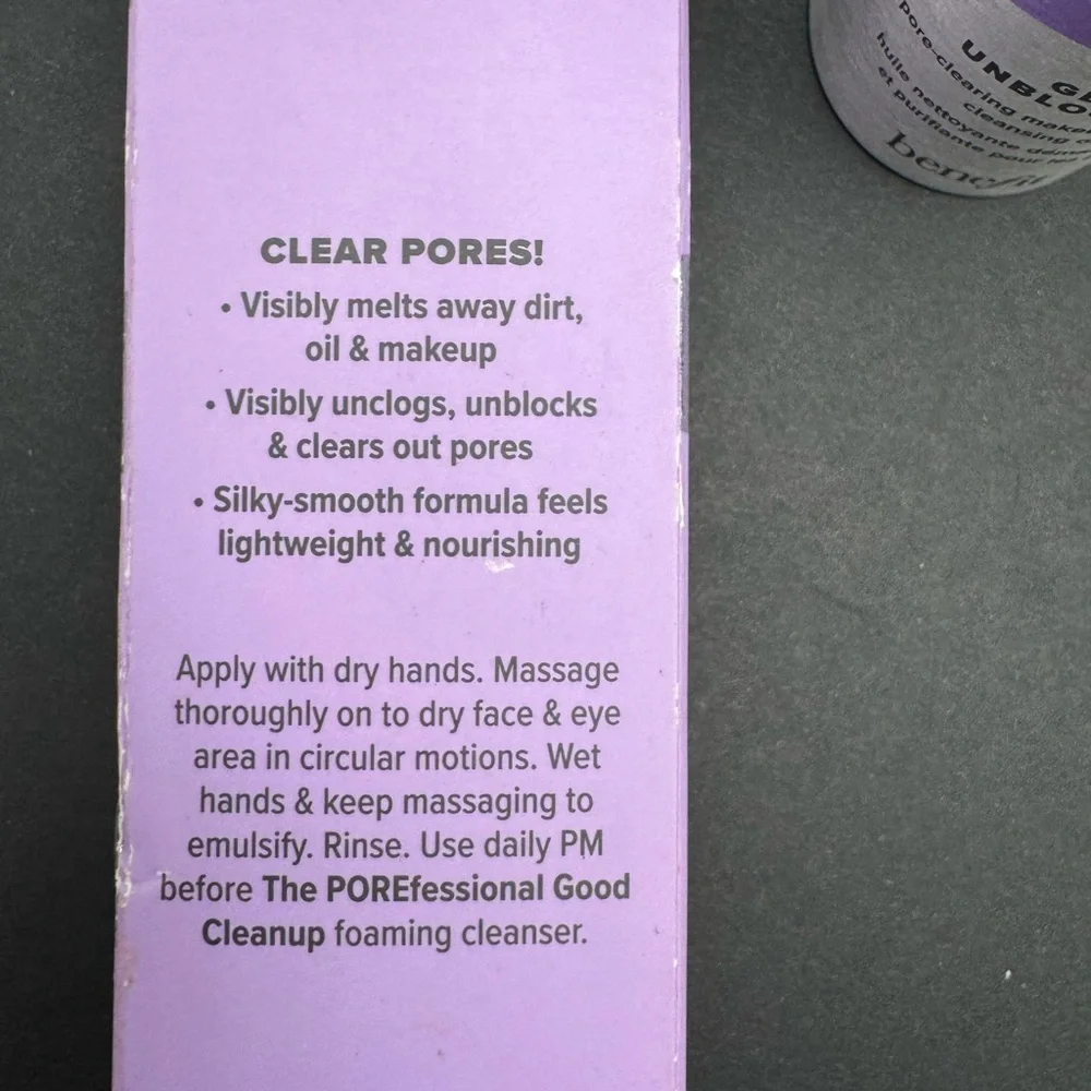 Benefit The POREfessional Cleansing Oil Mini Brand New-box damaged